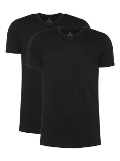 Oklahoma Jeans Herren T-Shirt in schwarz
