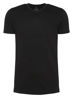 Oklahoma Jeans Herren T-Shirt in schwarz