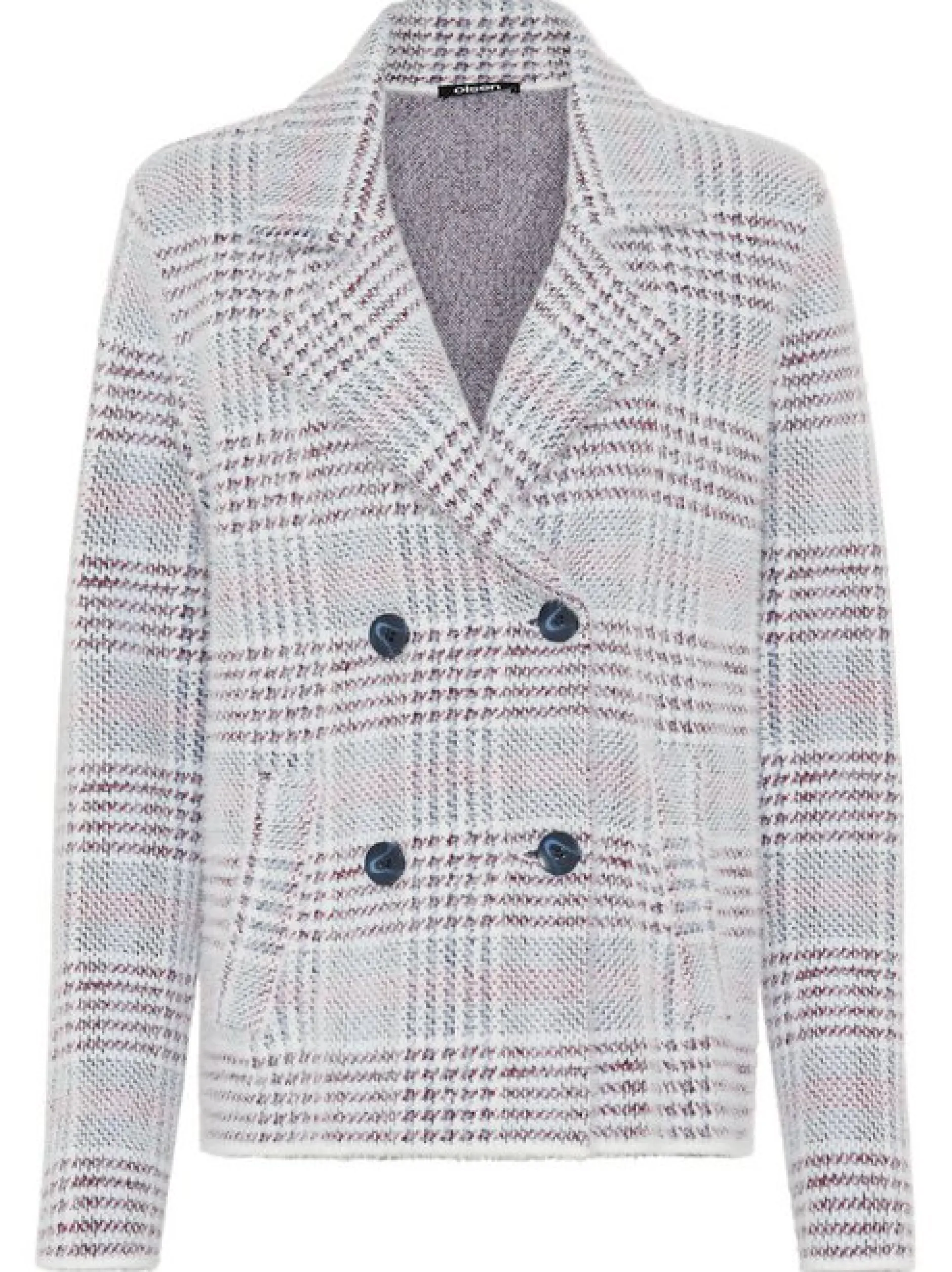 Olsen Damen Cardigan in hellgrau - Ärmel: langarm