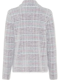 Olsen Damen Cardigan in hellgrau - Ärmel: langarm