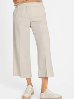 Olsen Damen Hose in beige - Länge: verkürzt