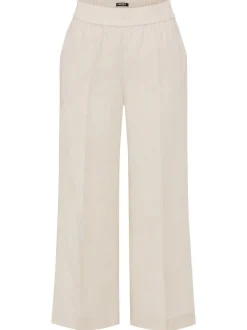 Olsen Damen Hose in beige - Länge: verkürzt