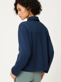 Olsen Damen Jerseyjacke in marine