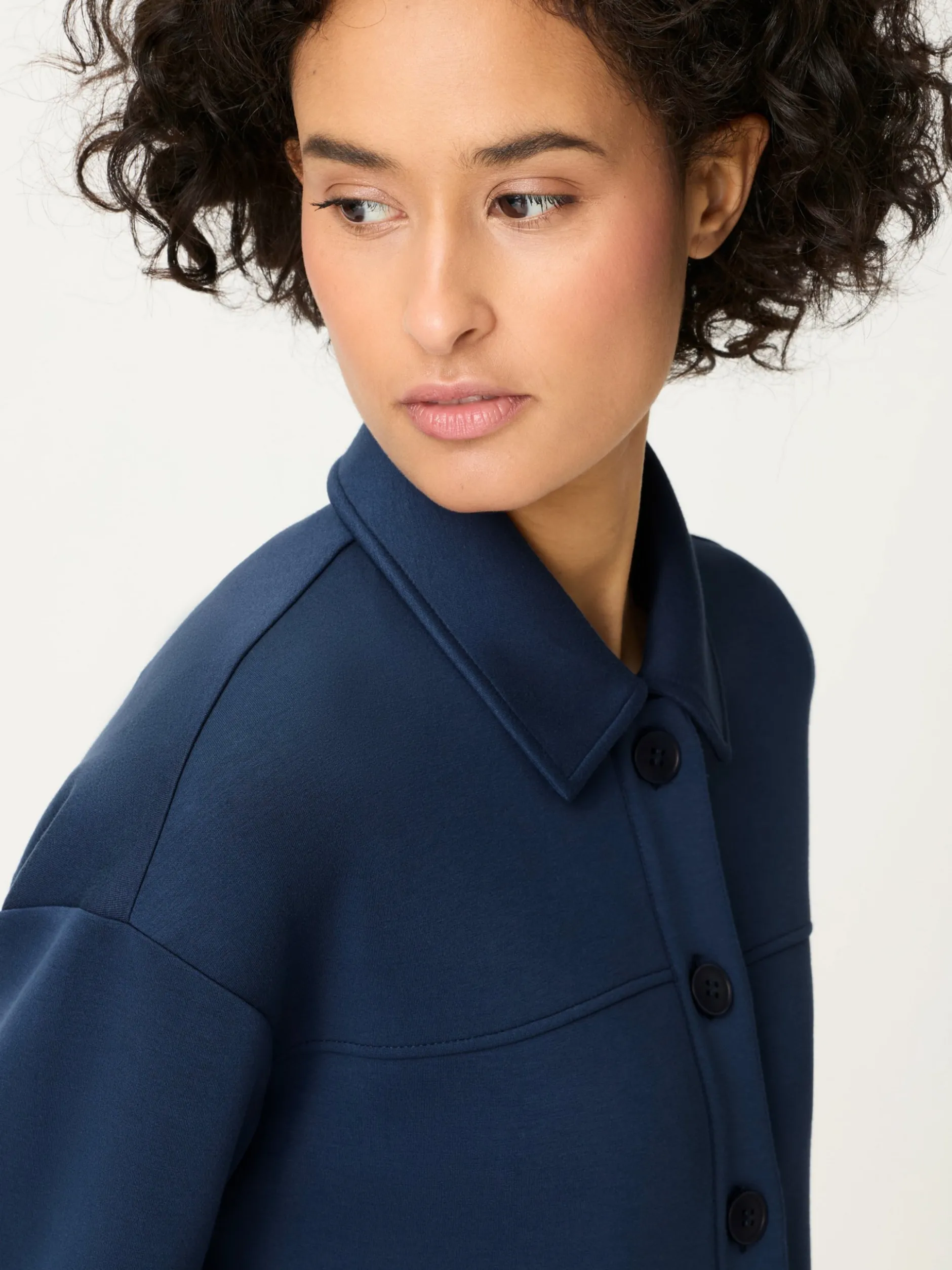 Olsen Damen Jerseyjacke in marine