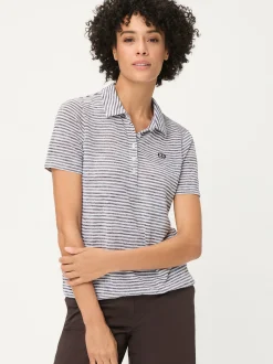 Olsen Damen Poloshirt - Clara in schoko weiß