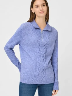 Olsen Damen Pullover - Henny in blau - Ärmel: langarm