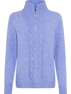 Olsen Damen Pullover - Henny in blau - Ärmel: langarm