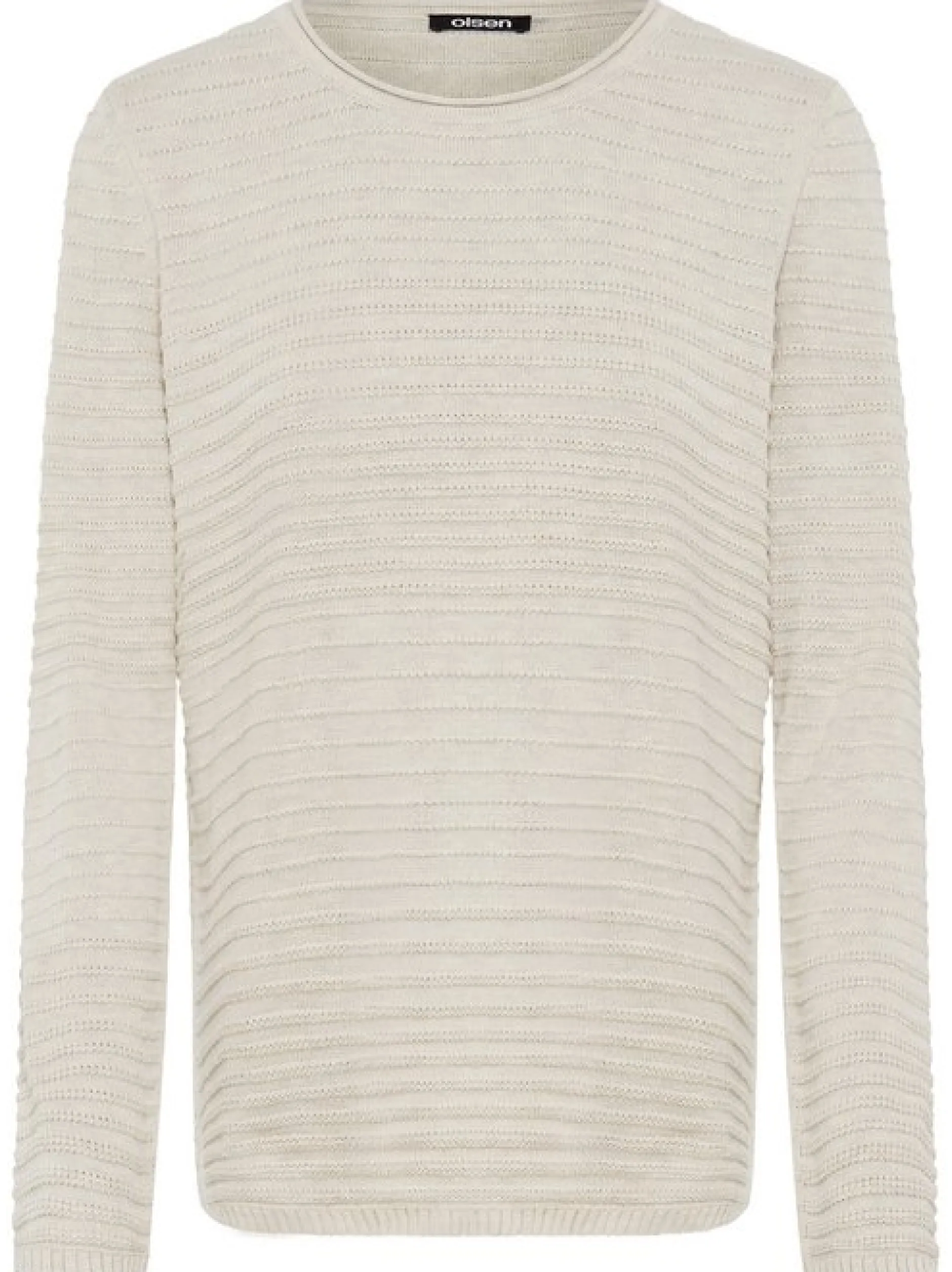 Olsen Damen Pullover in beige - Ausschnitt: Rundhals