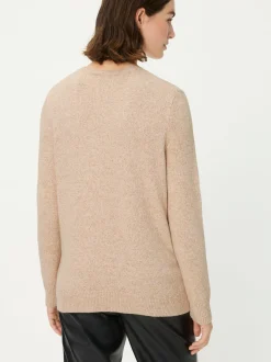 Olsen Damen Pullover in beige - Ausschnitt: V-Ausschnitt