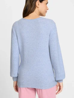 Olsen Damen Pullover in flieder - Ausschnitt: Rundhals
