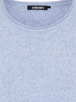 Olsen Damen Pullover in flieder - Ausschnitt: Rundhals
