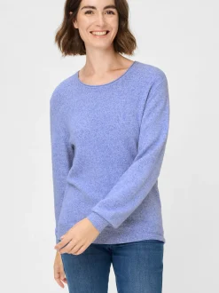 Olsen Damen Pullover in flieder - Ausschnitt: Rundhals