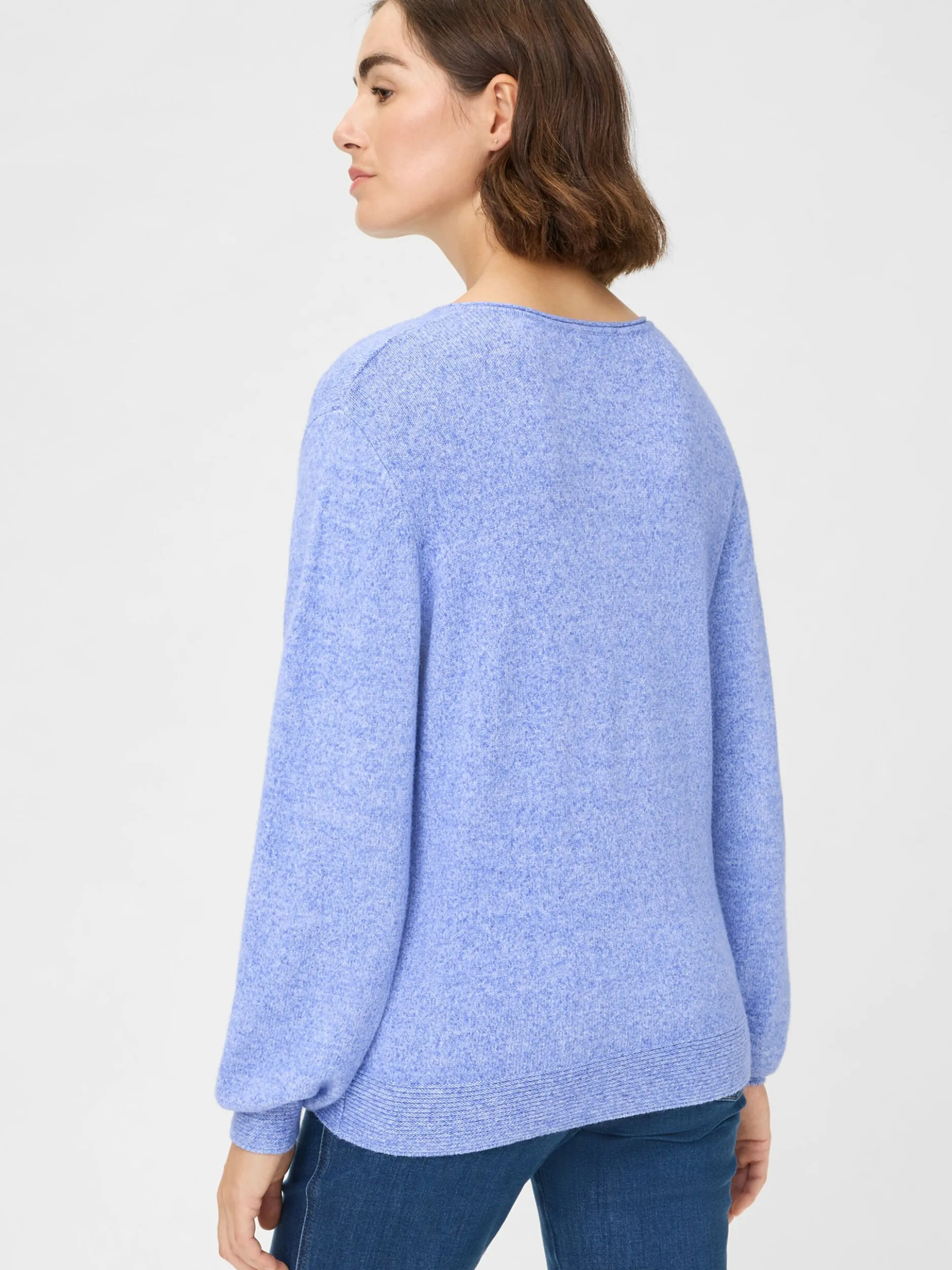Olsen Damen Pullover in flieder - Ausschnitt: Rundhals