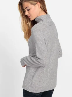 Olsen Damen Pullover in grau - Ausschnitt: Rundhals