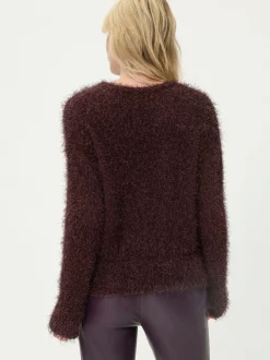Olsen Damen Pullover in kastanie - Ausschnitt: Rundhals