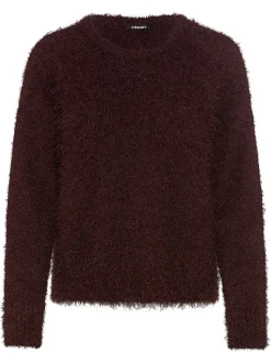 Olsen Damen Pullover in kastanie - Ausschnitt: Rundhals