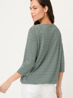Olsen Damen Shirt - Clara in lind tanne - Ärmel: 3/4 Arm