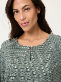 Olsen Damen Shirt - Clara in lind tanne - Ärmel: 3/4 Arm