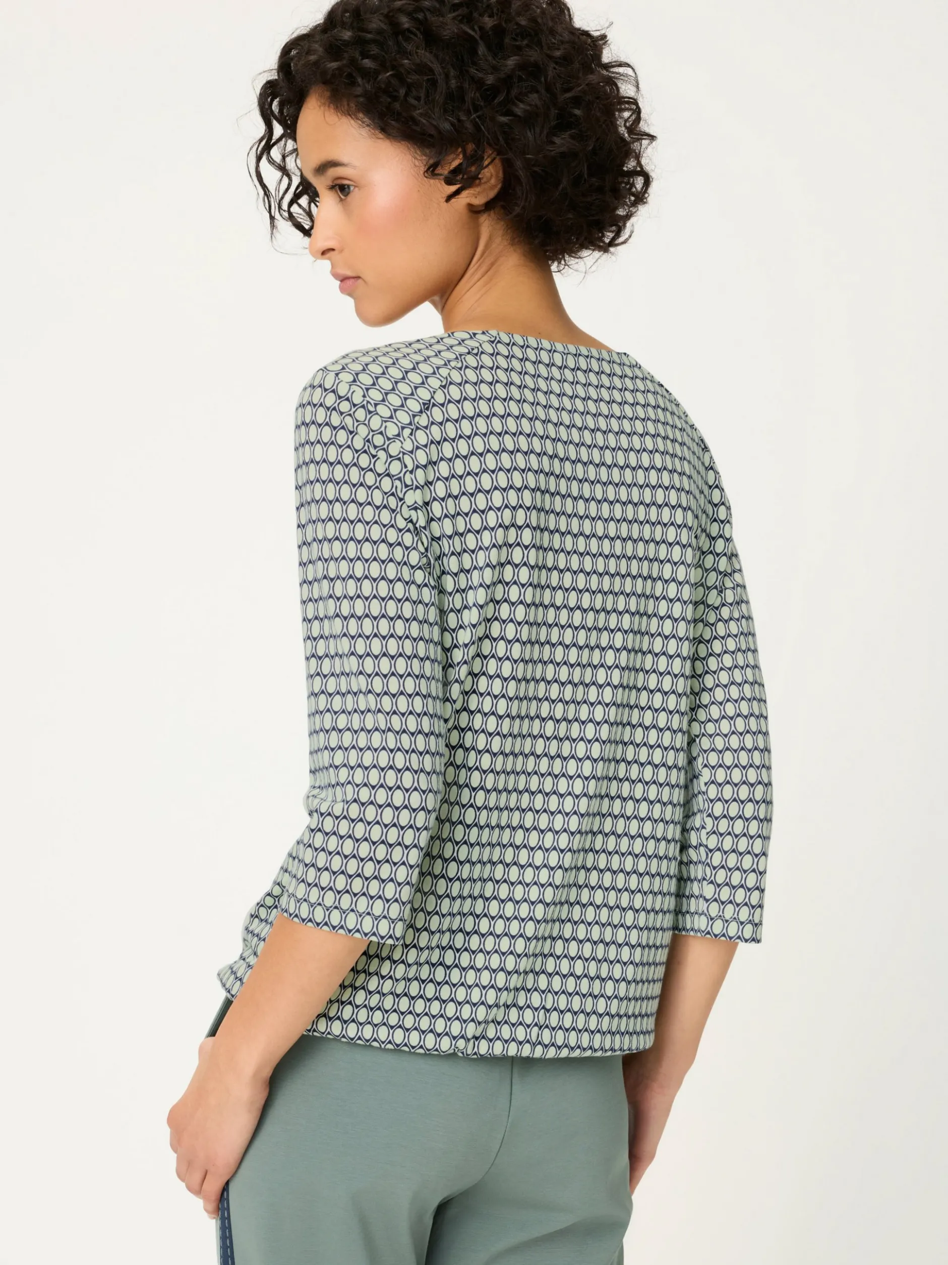 Olsen Damen Shirt - Clara in mint marine