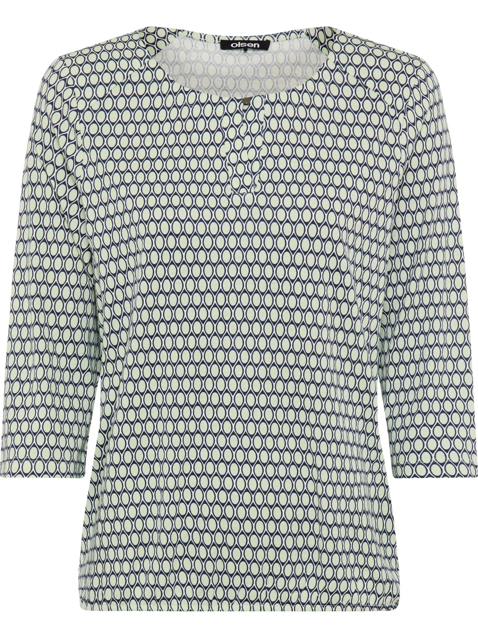 Olsen Damen Shirt - Clara in mint marine