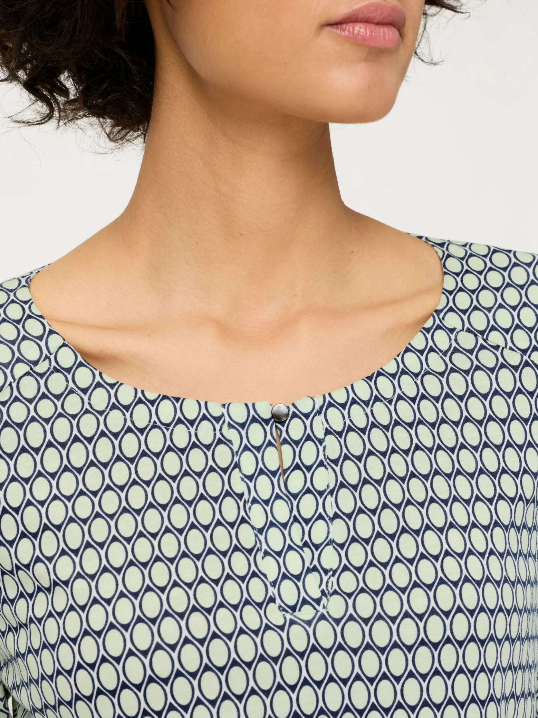 Olsen Damen Shirt - Clara in mint marine