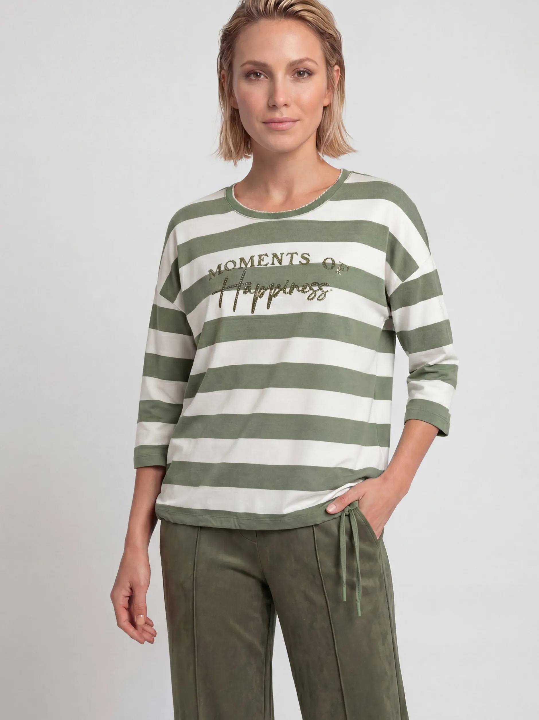 Olsen Damen Shirt - Clara in schilf ecru