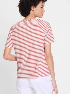 Olsen Damen Shirt in rosa - Ausschnitt: Rundhals