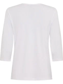 Olsen Damen Shirt in weiß - Ausschnitt: V-Ausschnitt