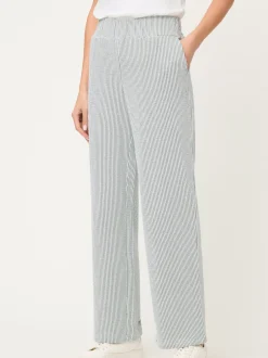 Olsen Damen Stoffhose - Anna Wide in lind weiß