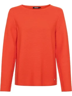 Olsen Damen Strickpullover in orange - Ärmel: langarm