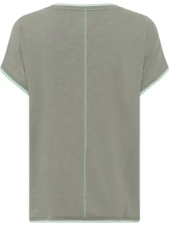 Olsen Damen T-Shirt in khaki - Ausschnitt: Rundhals