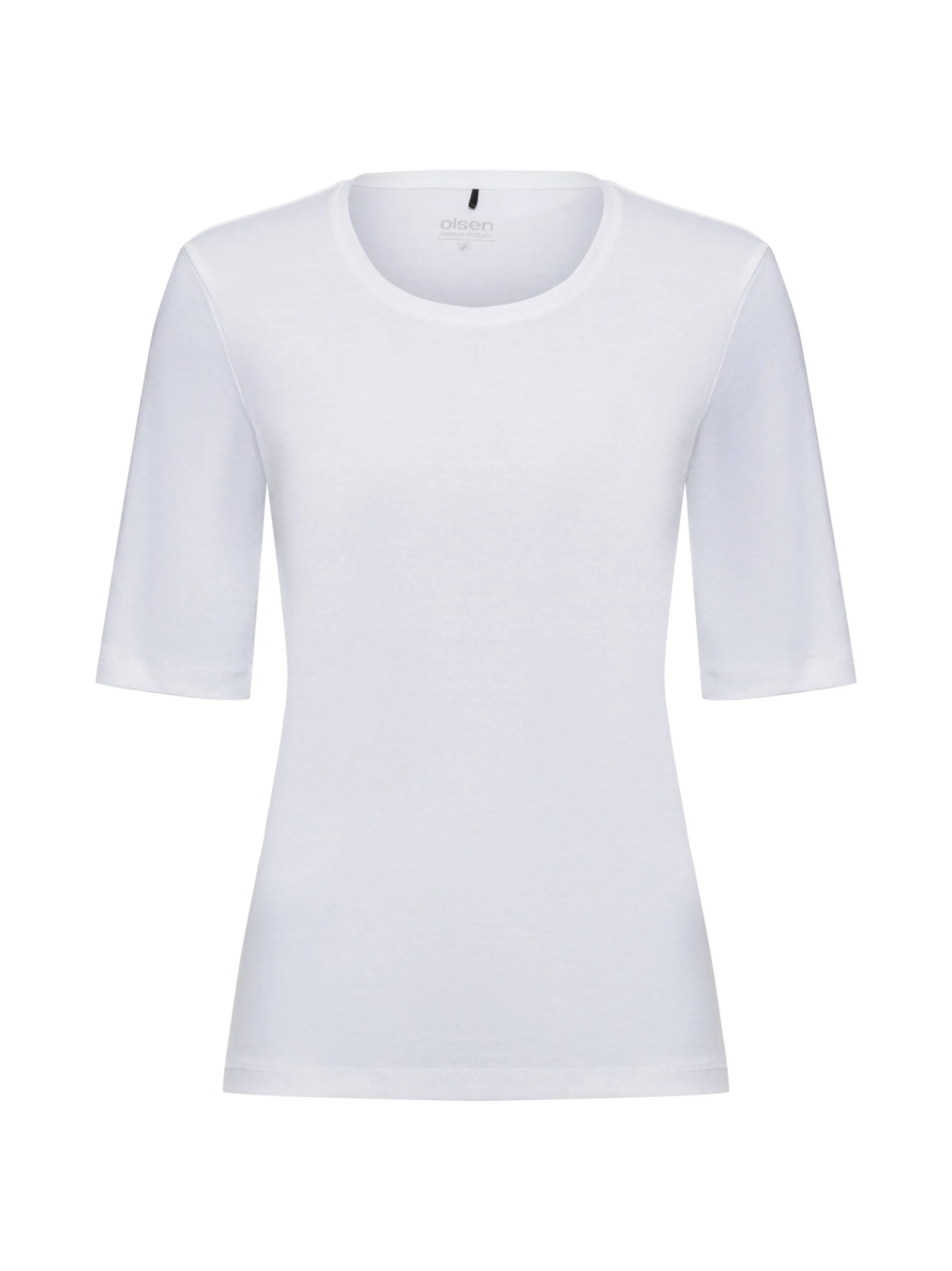 Olsen Damen T-Shirt in weiß - Ausschnitt: Rundhals