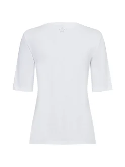 Olsen Damen T-Shirt in weiß - Ausschnitt: Rundhals