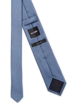 OLYMP Level Five Herren Seidenkrawatte in marine