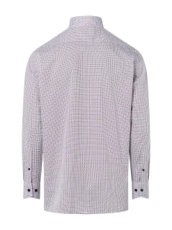 OLYMP Luxor modern fit Herren Hemd in weiß bordeaux