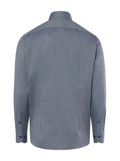 OLYMP Luxor modern fit Herren Businesshemd in marine hellblau