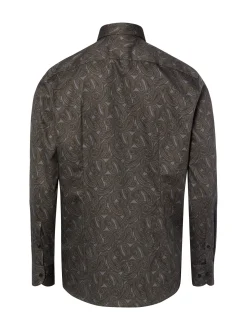 OLYMP Luxor modern fit Herren Hemd in schlamm grau