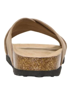Only Shoes Damen Pantolette in beige