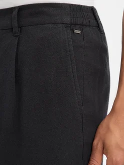 Only&Sons Herren Bermuda mit Leinen-Anteil - ONSLou Eno in schwarz