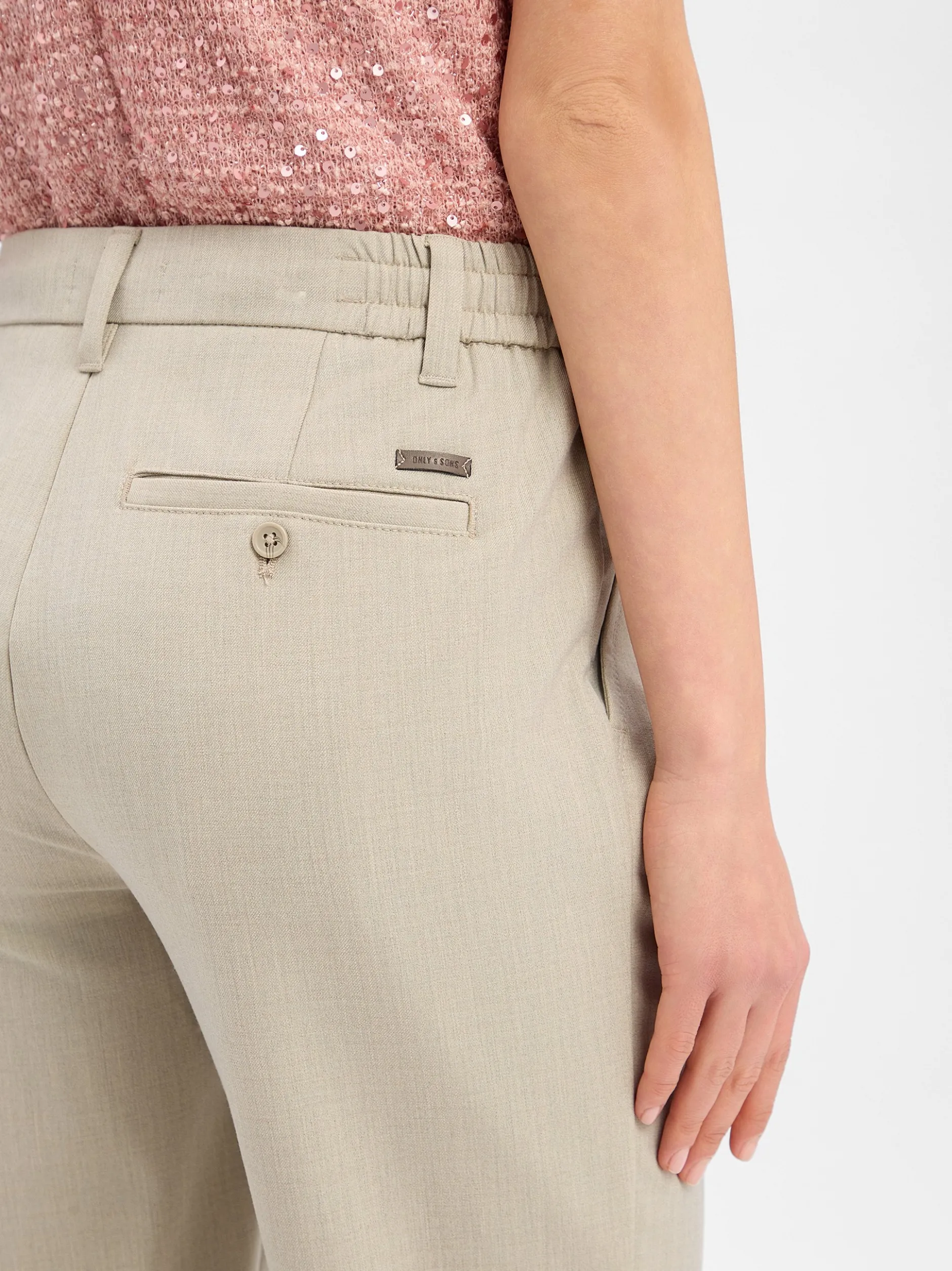 Only&Sons Herren Bundfaltenhose - Lou Eno Life in kitt