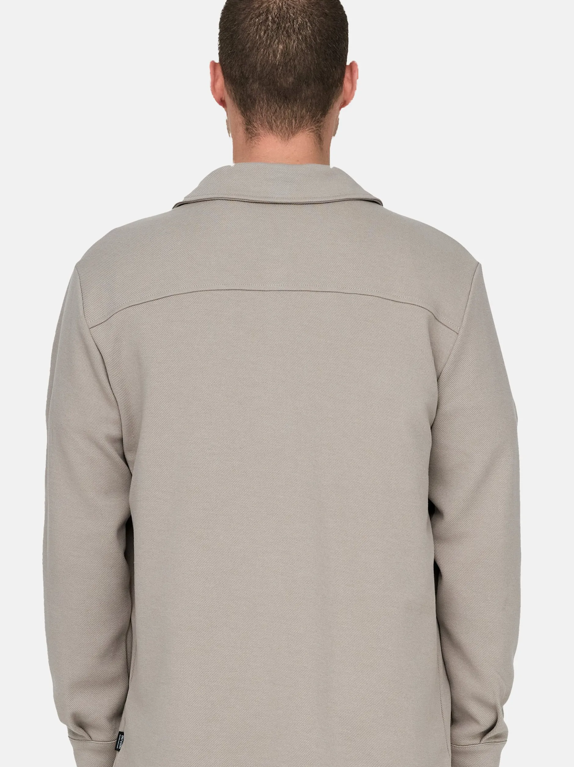 Only&Sons Herren Hemdjacke - 2er Pack Newkodyl in hellgrau