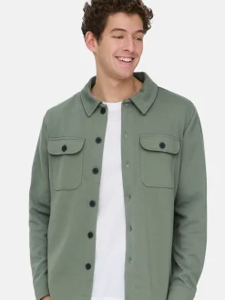 Only&Sons Herren Hemdjacke - Newkodyl in grün