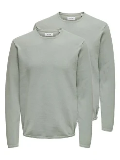 Only&Sons Herren Pullover - 2er Pack Felix in grün