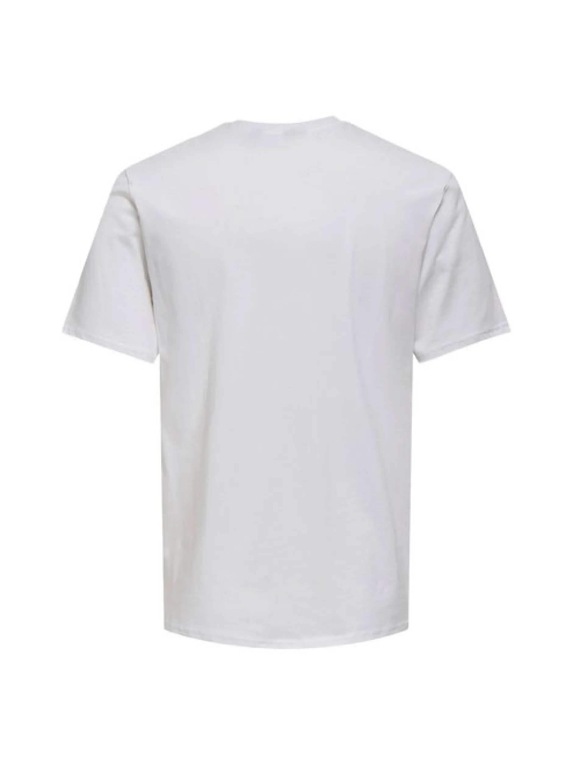 Only&Sons Herren T-Shirt in weiß - Ausschnitt: Rundhals