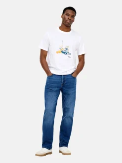 Only&Sons Herren T-Shirt in weiß - Ausschnitt: Rundhals