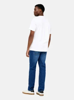 Only&Sons Herren T-Shirt in weiß - Ausschnitt: Rundhals