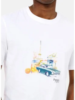 Only&Sons Herren T-Shirt in weiß - Ausschnitt: Rundhals