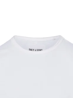 Only&Sons Herren T-Shirt - ONSBenne Longy in weiß