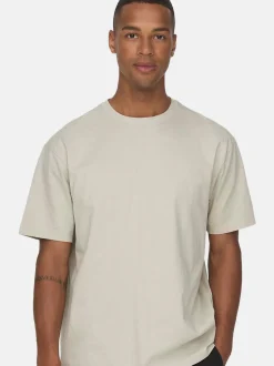 Only&Sons Herren T-Shirt - Onsfred in beige