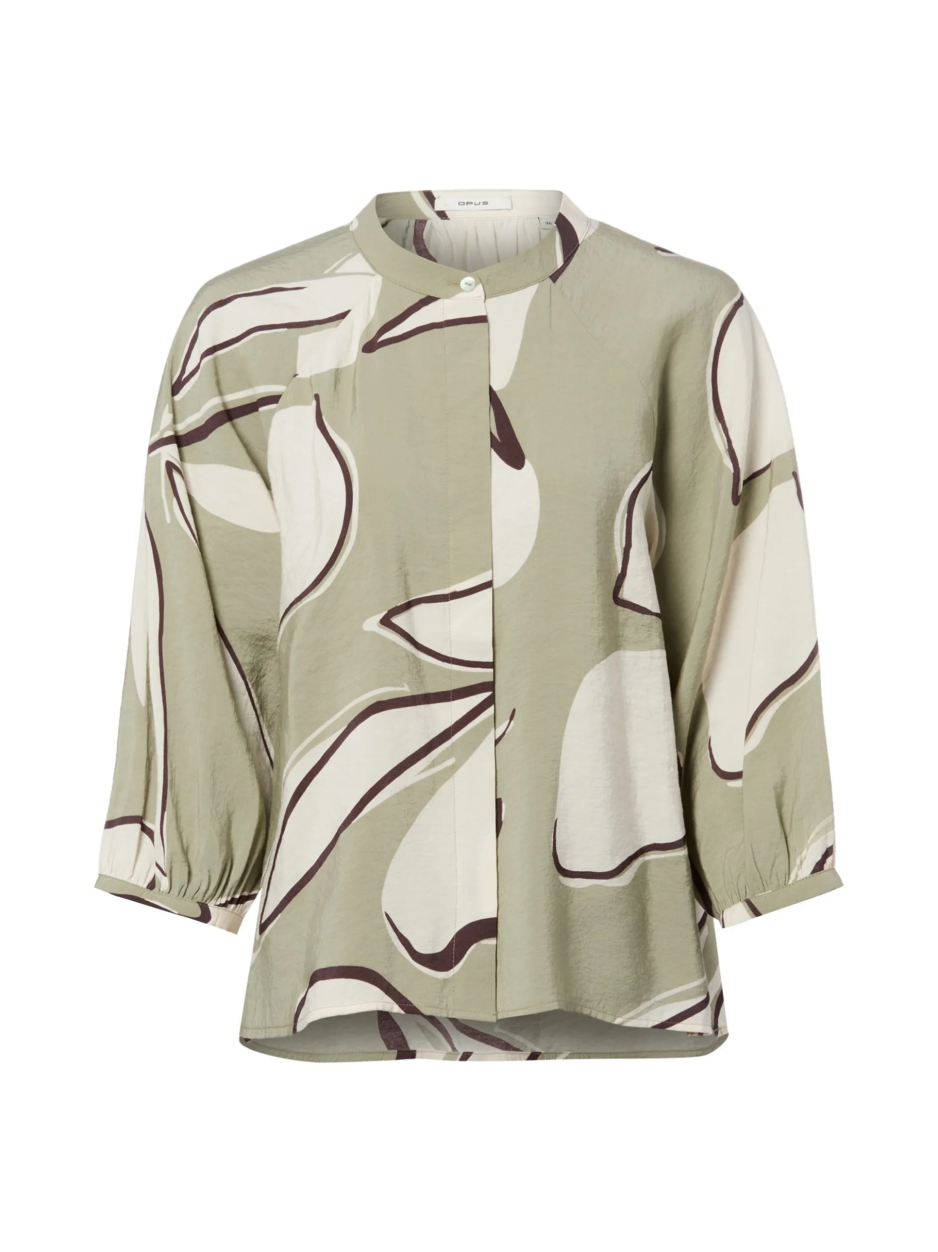Opus Damen Bluse - Faloom in schilf ecru